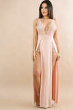 Goddess dress lace slit maxi by The Uncomparable 1