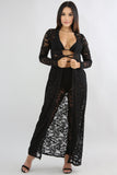 Black lace pant set by The Uncomparable 1