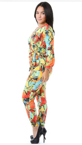 Citrus zest orange and yellow jumpsuit by The uncomparable 1