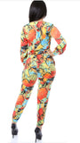 Citrus zest orange and yellow jumpsuit by the Uncomparable 1