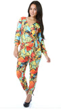 Citrus zest orange and yellow  jumpsuit by the uncomparable 1