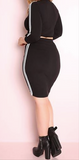 Plus Size black and white skirt set by The Uncomparable 1
